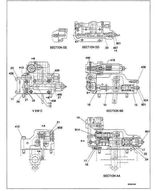 LC10V01002F2 Hydraulic Pump Regulator SK330-6E SK350-6E KOBELCO Hydraulic Fittings