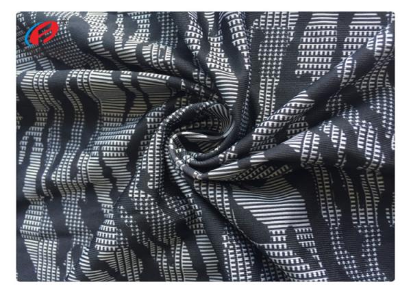 Quality 4 Way Stretch 90% Polyester 10% Spandex Lycra Fabric Plain Dyed Printed for sale
