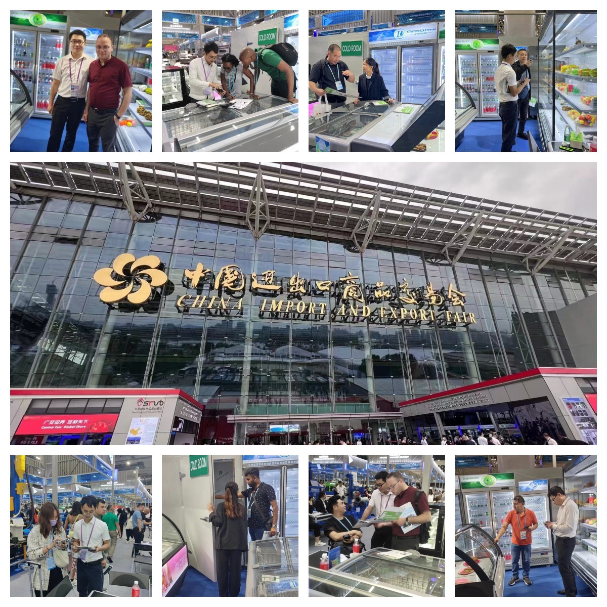 Multideck Open Chiller For Supermarket Display Of Fruits LED Light Glass Freezer