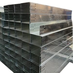 Galvanized Wall Mounted Trough Cable Tray with Customizable Height