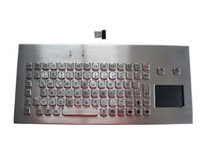 China Wireless Metal Keyboard IP67 With Touchpad IP67 Movable Desk Top 2.4G on sale