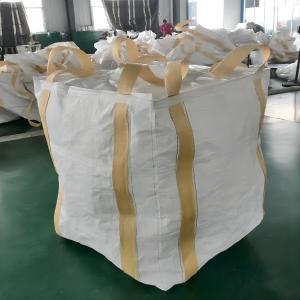 China 1/ 1.5/ 2 Tons Plastic FIBC Jumbo Bag White PP Bulk Bag For Rice / Flour / Sugar wholesale