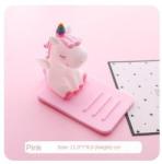 Cartoon Silicone Lazy Mobile Phone Holder Unicorn Car Desktop Multi-function