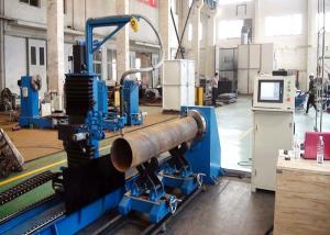 China Tube Intersecting Line Plasma CNC Machine / CNC4-800-6 Pipe Plasma Cutting Machine wholesale