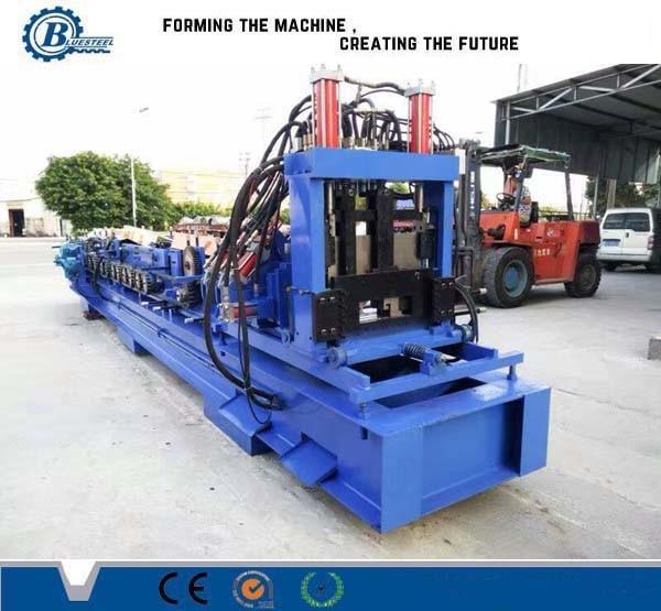 Quality 550MPa Changeable C U Channel Purlin Roll Forming Machine Galvanized Steel for sale