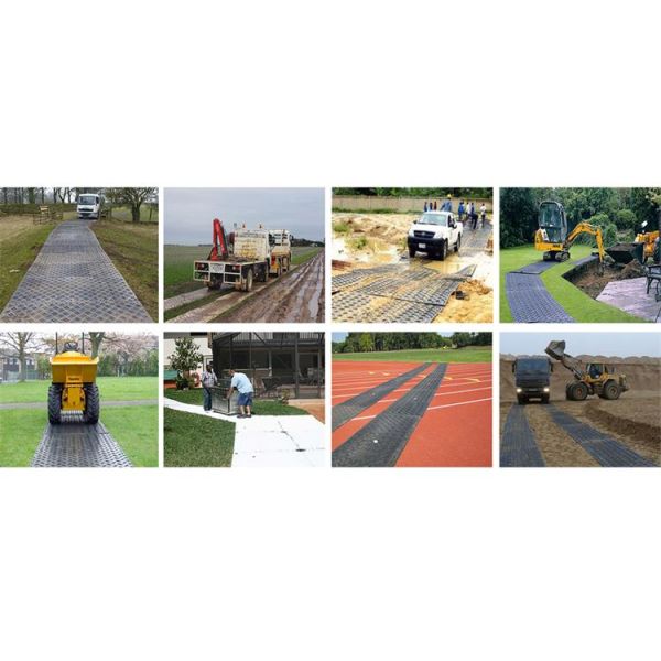 HDPE Temporary Footpath Matting 2x4ft Plastic Excavator Mats Rig Matting Board