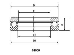 China Single Direction Thrust Ball Bearings 51118 wholesale