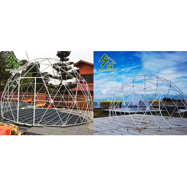 Waterproof Outdoor Glamping Geodesic Dome Tent With Skylight