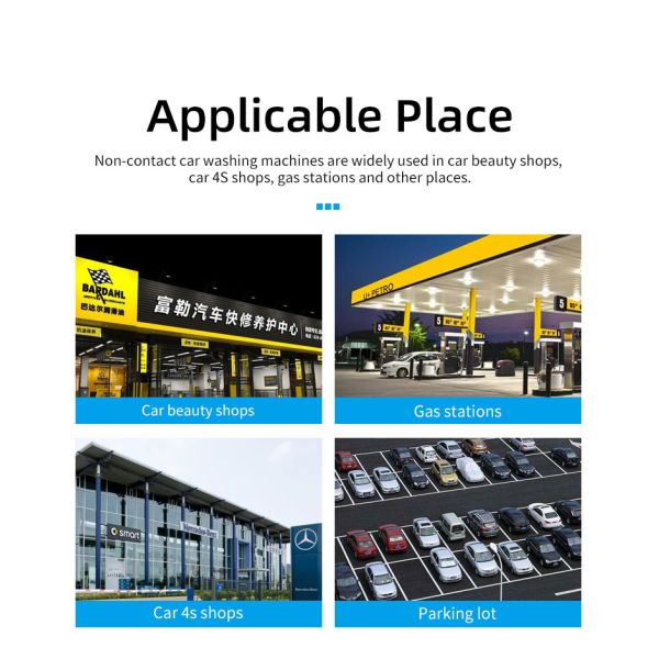 6 Dryers Best Automatic 360 Touchless Car Washing Machine for Car Cleaning and Car Washer Prices Pressure Water Cleaning