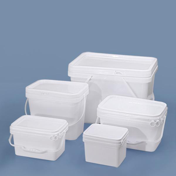 Quality Water Environmentally Friendly Rectangular Plastic Bucket 6L for sale