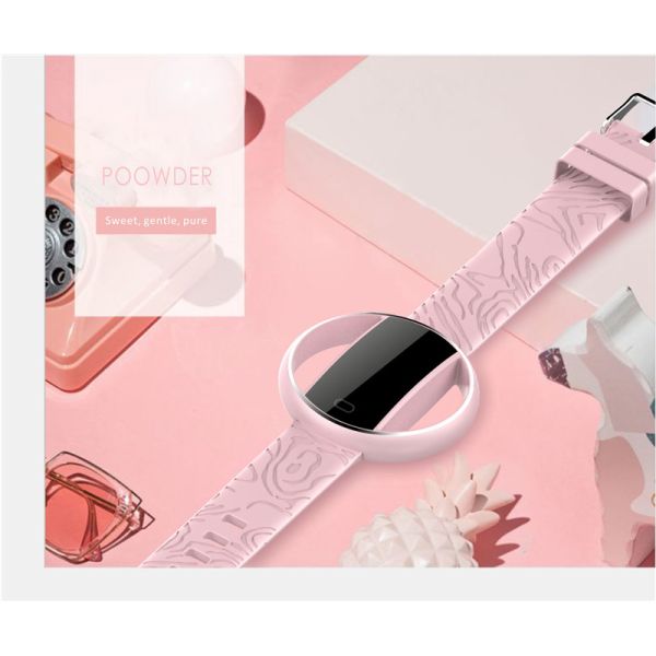 Direct Manufacturer Women Lady Smart Watch Heart Rate/Blood Pressure Monitor Sports Bracelet Waterproof IP67 HZD1903W