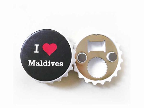 Quality Custom Beer Company Brand Promotion Gift Plastic Bottle Cap Shape Fridge Magnet Beer Bottle Opener with Printed Logo for sale