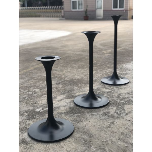 Bistro Table base Steel Table leg Modern Tulip design Pedestal Dining table height