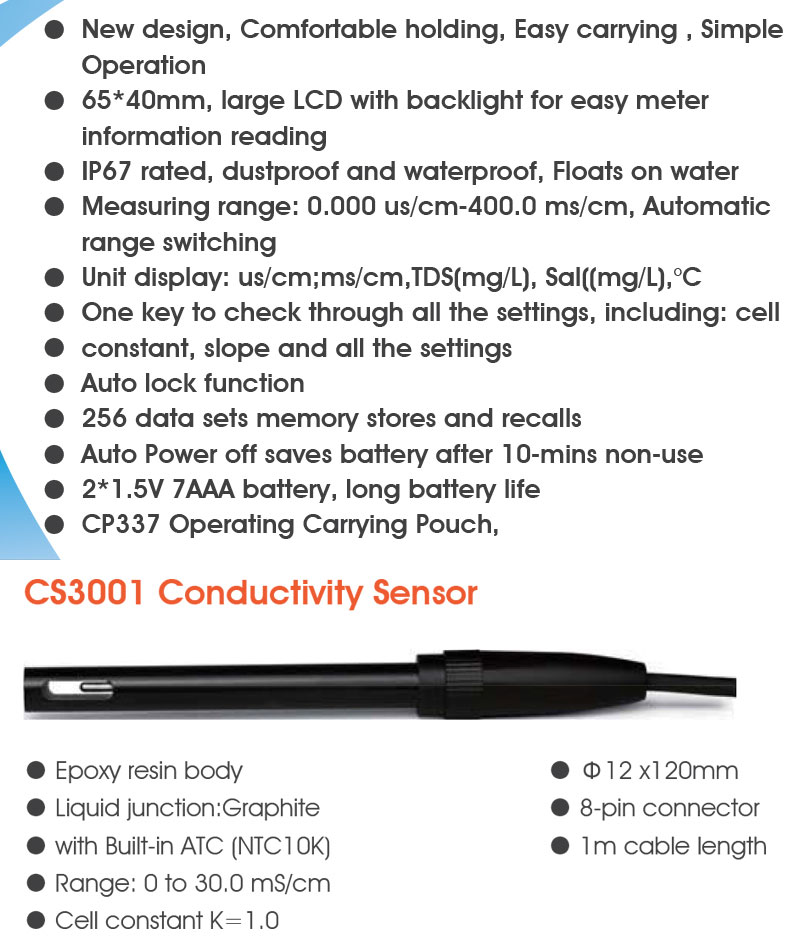 High Precision PH Sensor Handheld Portable Dissolved Oxygen Meter for Aquaculture