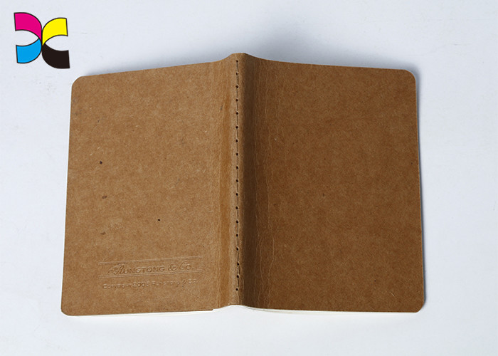 Classical And Recyclable Kraft Paper Custom Printed Notebooks A5 With Logo