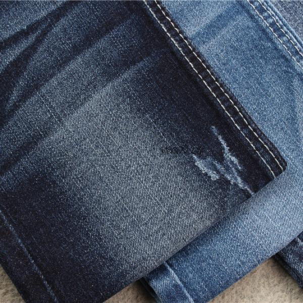 Quality Light Slub Open End Yarn Jeans Denim Fabric 98%Cotton 2% Spandex for sale