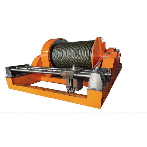 400KN Steel Q355D Cable Winch Machine Long Wire With Spooling Device