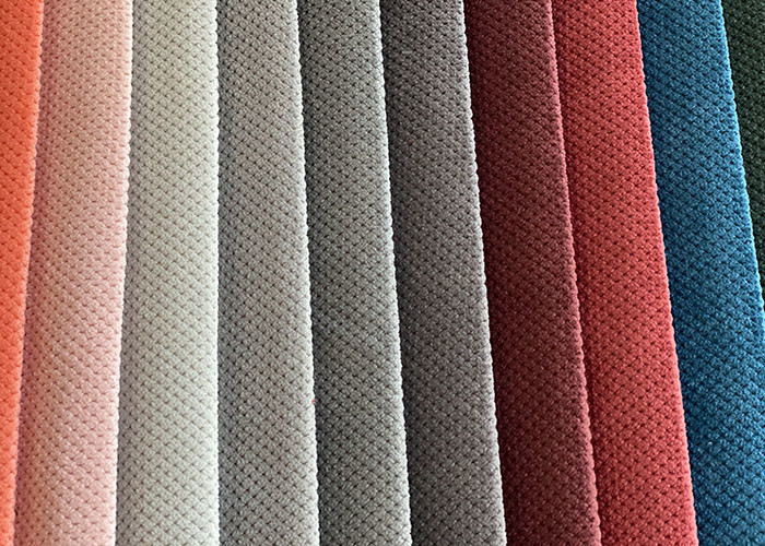 280cm Eco Friendly Upholstery Fabric , Blue 100 Recycled Polyester Fabric
