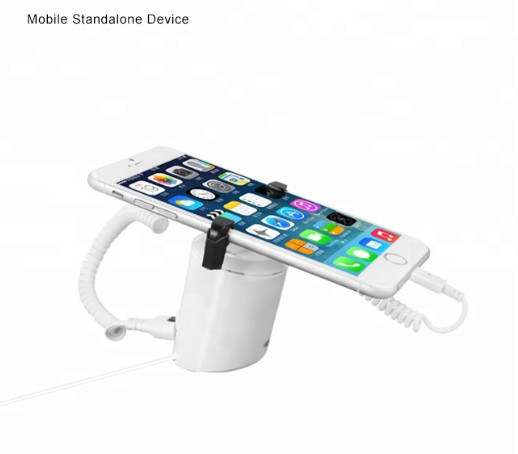Cell phone anti-theft display device, mobile phone display security stand, retail anti-theft alarm device