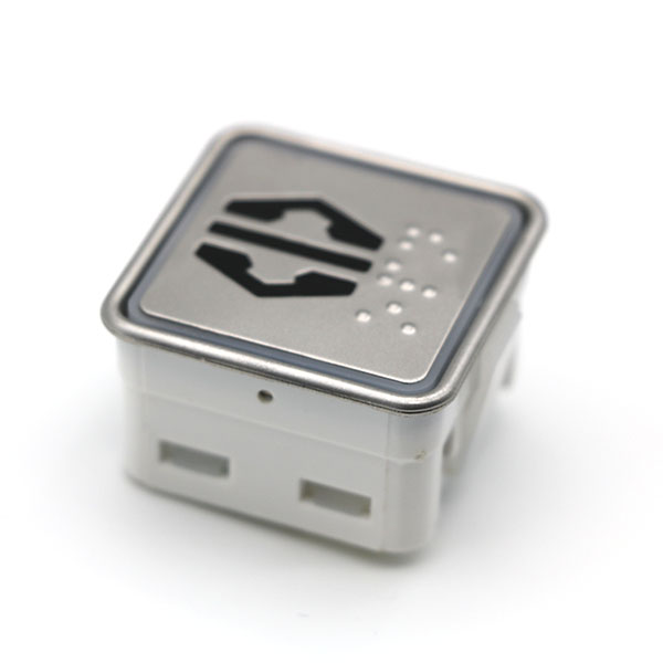 Lift Parts 32.5mm Square Elevator Control Buttons Elevator Push Button For Call LOP COP With Braille