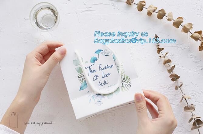Customized Cut Printed Coated Paper Shopping Bag with Matt Lamination,rope handle custom logo printed white paper bag