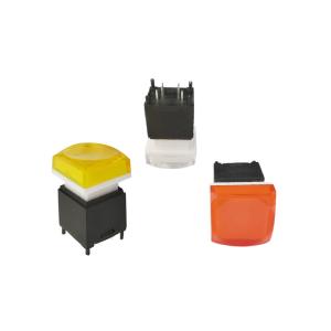 China 15x15mm RGB SPST Illuminated Push Button Switch For Kiosk wholesale