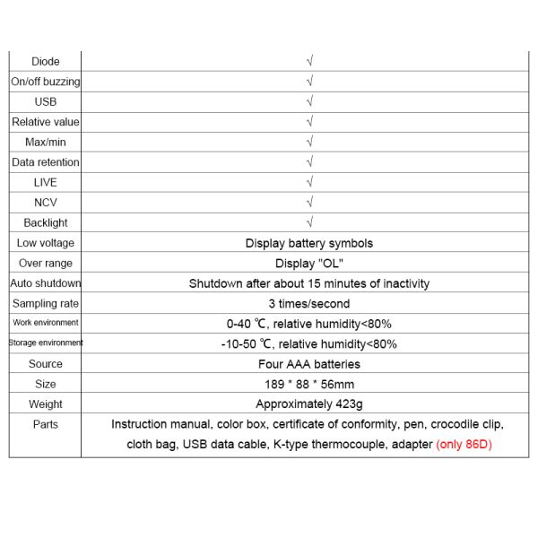 5999 Counts Auto Ranging Digital Multimeter With Usb Output LCD Display New USB Multimeter