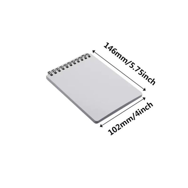 DIY Double-Sided Printed PET Plastic Vertical Blank Sublimation Coil Notebook A6 Personalized Spiral Notebooks