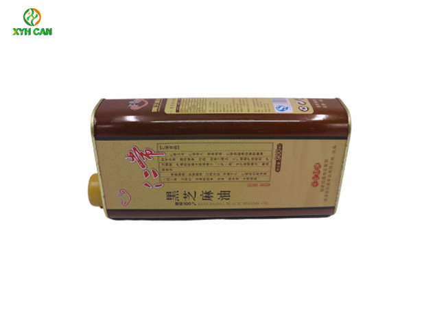 Olive Oil Tin Can of 250ml Square Cylinder Shape 0.18-0.25 Mm Thickness
