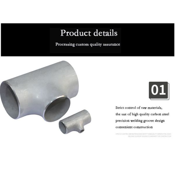 Black Surface Treatment Socket Weld Reducing Tee Ut Test Wooden Pallet Package