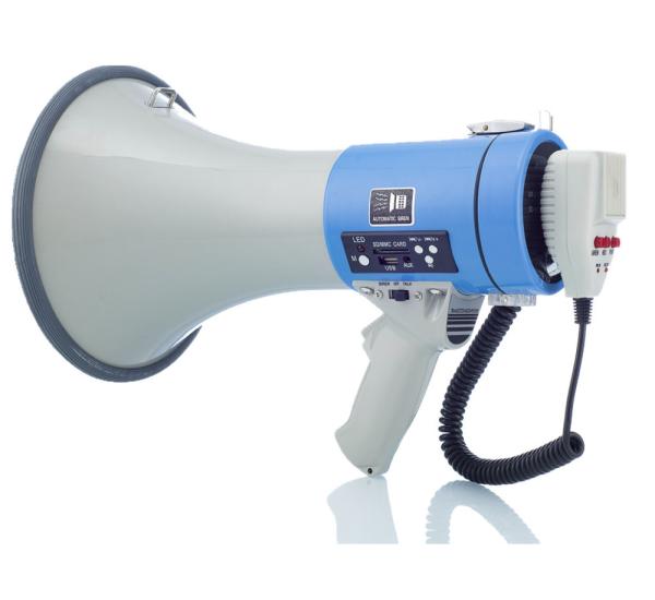 Quality 8 X 1.5V 25W Recording Megaphone 260S Time Police Siren Horn Recording Voice for sale