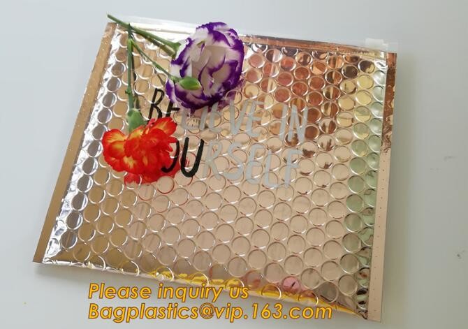 Cosmetic Slider Zip lockk Bubble Bags Bubble Slide Pouch,Zip lockk esd bubble bag bubble packaging wrap cosmetic pouch slide