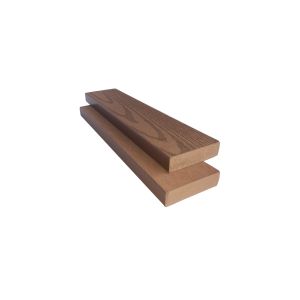 China Flat Grain Extruded Solid 70mm 19mm WPC Fence Panels wholesale