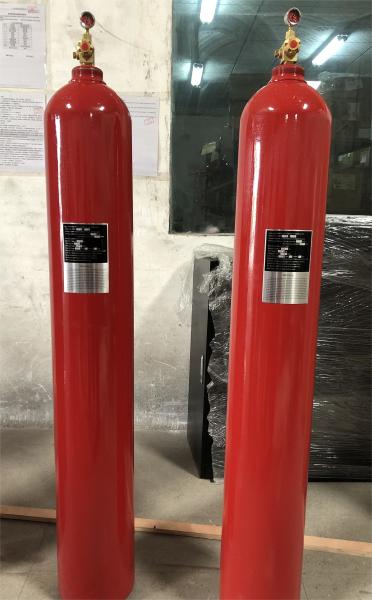 Quality Enclosed flooding Argonite Gas Cylinders IG 55 Inert Suppression Gas for sale