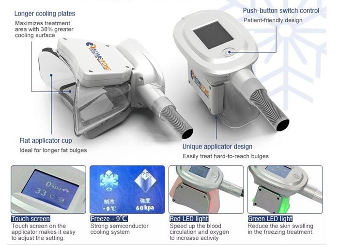 4D Body Slimming Machine Freezing Fat 360 Surround Cooling 4 Handles Cryolipolysis
