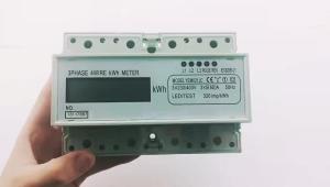 Three phase din rail m-bus active and reactive infrared kwh energy meter with CT