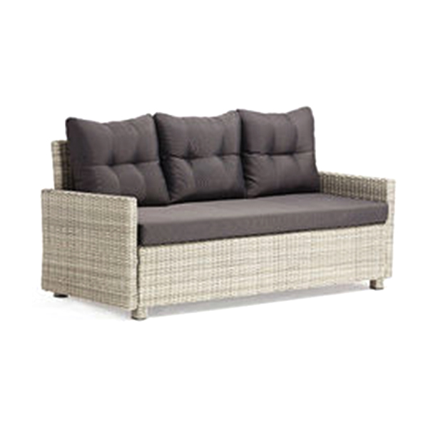 Waterproof 750mm Depth 840mm Height Rattan Wicker Sofas , Wicker Sleeper Sofa