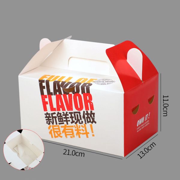 Instant Fried Chicken Length 21mm Custom Food Packaging Boxes