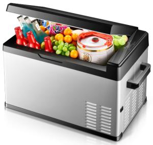 Delay Protection Function Small Travel Refrigerator , Car Freezer Box
