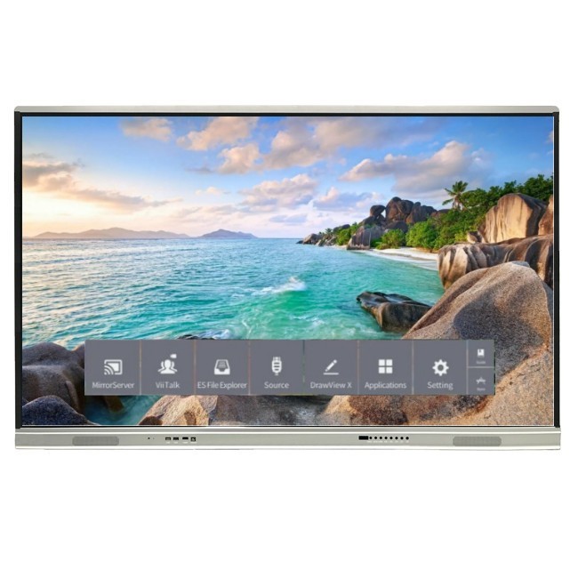 Newer Version Android System Interactive Flat Panel With High Contrast 1200:1 And Cursor Speed 100 Dot/S 20 Touch Point supported with screen share