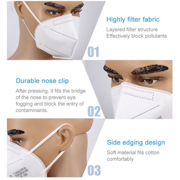 Protective kn95 face mask disposable mascarilla kn95 face mask