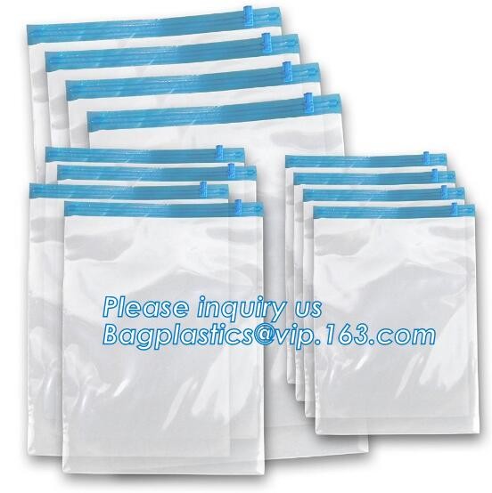 Embossing Resealable Vacuum Food Bags For Household Eco- friendly Texture Vacuum Food Storage Plastic Bag Rolls Moisture