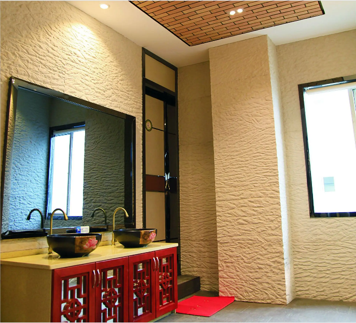 Artificial Veneer Brick Cladding Modified Exterior Clay Wall Tiles 4mm