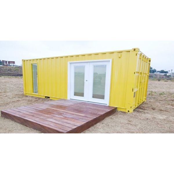 Custom Made Luxury Prefab Container House Flexible Design with Aluminum Window and 20ft Shipping Container