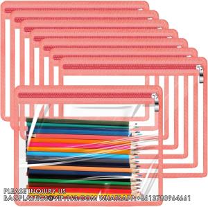 China Zipper Pouches Pencil Pouches PVC Makeup Pouch Envelopes Folder Storage Multi Purpose Pouch Document File Organize wholesale