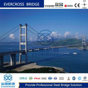 China Composite Bridge Steel Cable Suspension Bridges Big Loading Capacity wholesale