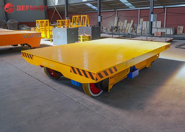 Quality Low Voltage Electricity Operated Die Transfer Flat Heavy Load Cart Rail Guided Cart for sale