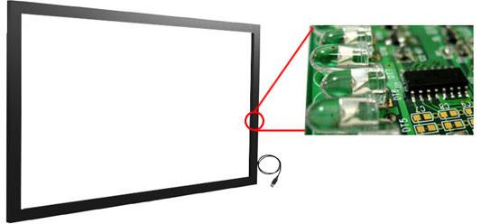Quality 49'' High Quality Infrared Touch Screen, IR Multi Touch Frame, IR Touch Screen Overlay for sale