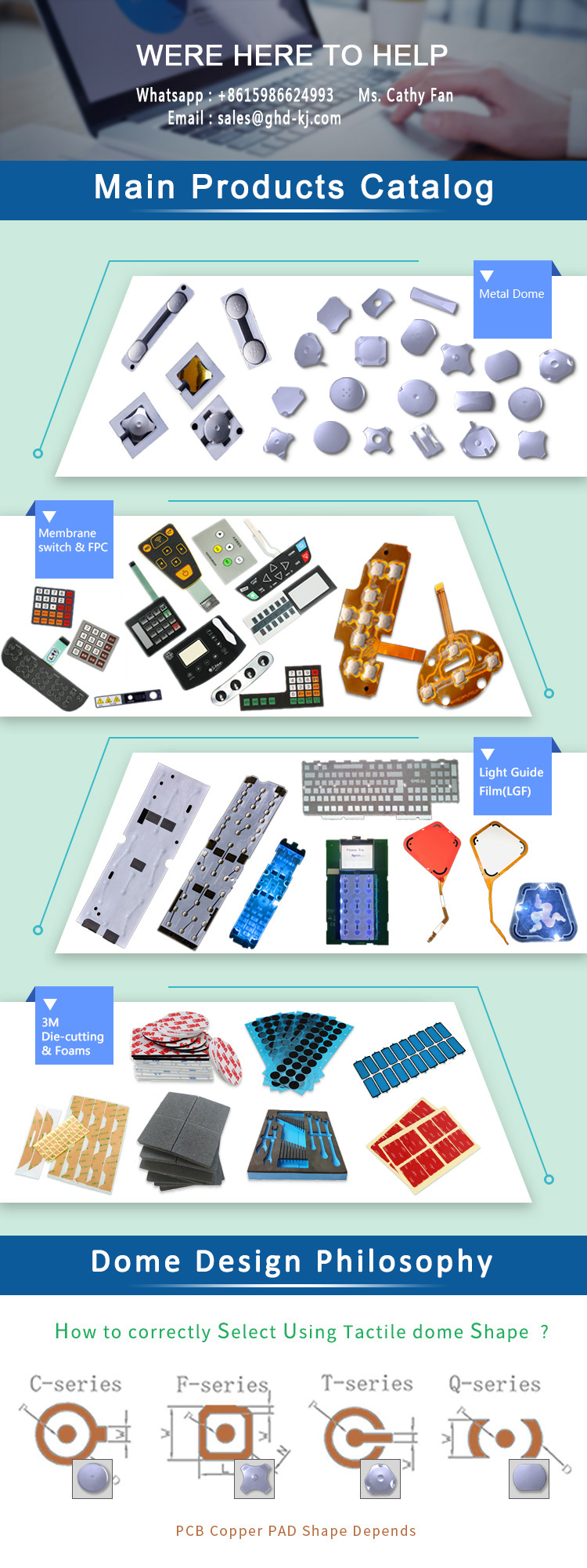 Metal FPC Dome Array Double Layer Flexible Board For Telecommunication Equipment