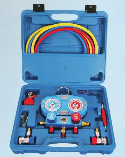 First-Class 134A Pressure gauge set, metal handle, explosion-proof bottle opener 2196 pipe pressure 600PSI-3000PSI